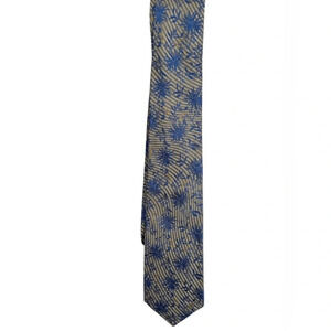 Polifroni Elegant Blue Floral 100% silk Men's Tie